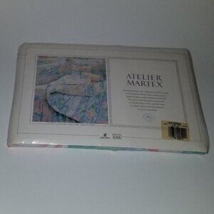 NEW Atelier Martex Claude Monet's Water Lilies Twin Flat Sheet Vintage 70x96